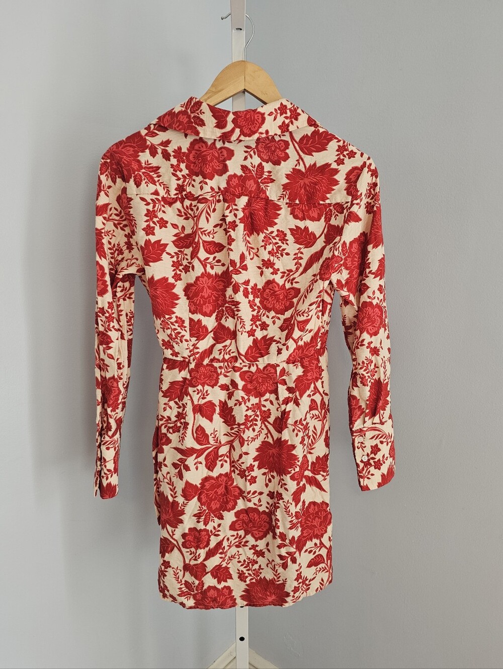 MANGO Women's Floral Wrap Dress Size 2 - Picture 8 of 10